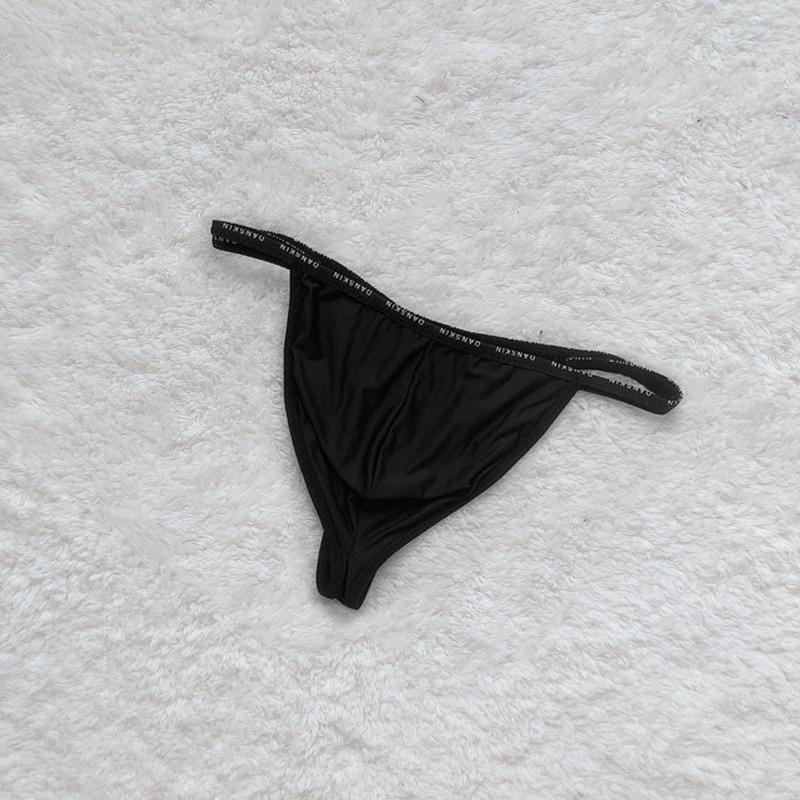 Men Breathable Thin Bag Underwear G-String Sexy Low-Waisted Comfortable Solid Color Underwear