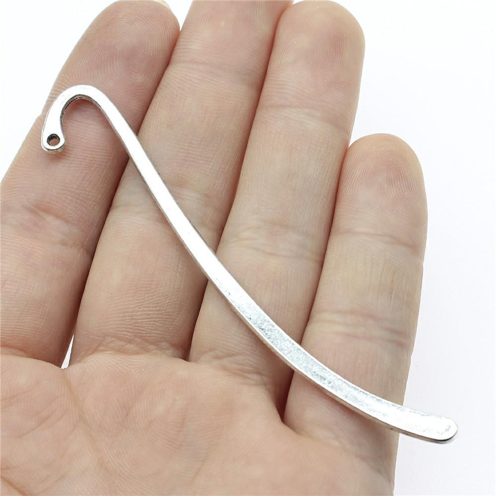 5pcs Bookmark For Jewelry Making Tibetan Bronze Silver Color Pendants Antique Making DIY Handmade Craft