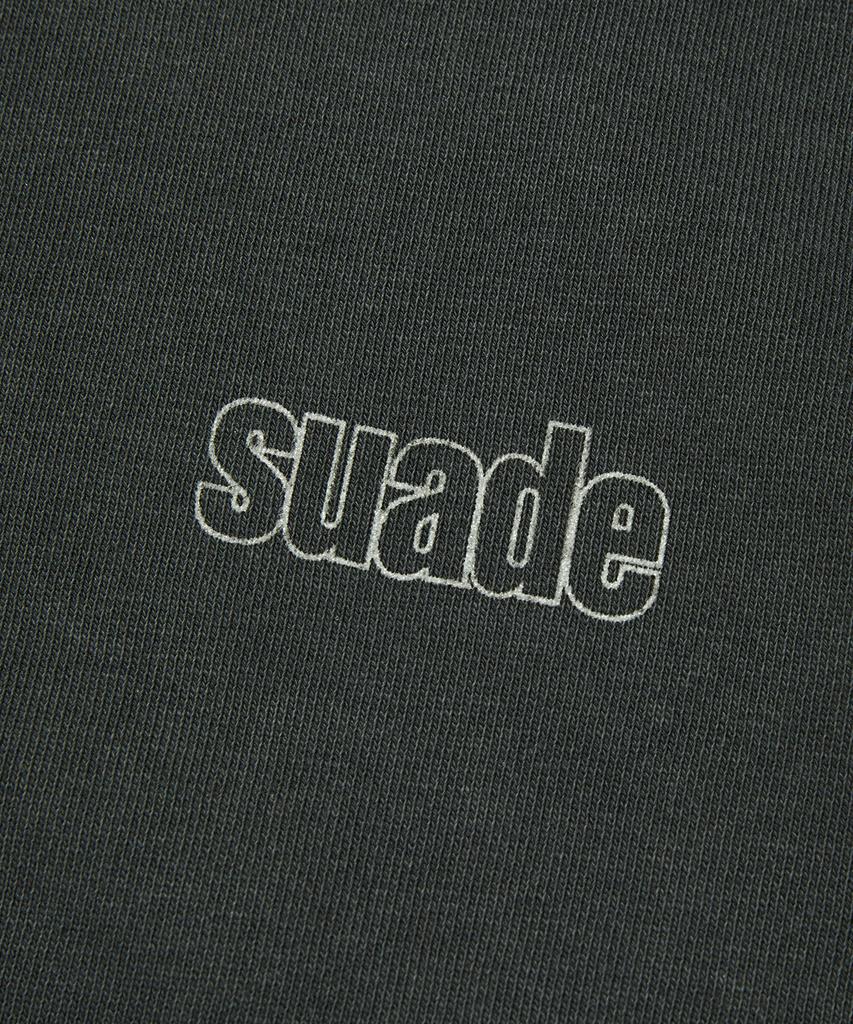 Suade Washed Hood Zip Up [Pigment Black]