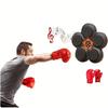 Music Boxing Trainer with Gloves – Intelligent Counting Electronic Target, Agility & Reflex Training Equipment, Wireless-Enabled