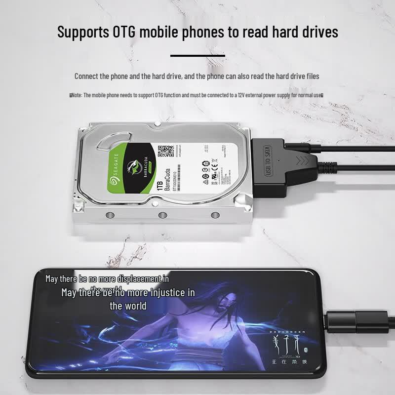USB 3.0 to SATA Hard Drive Adapter Cable