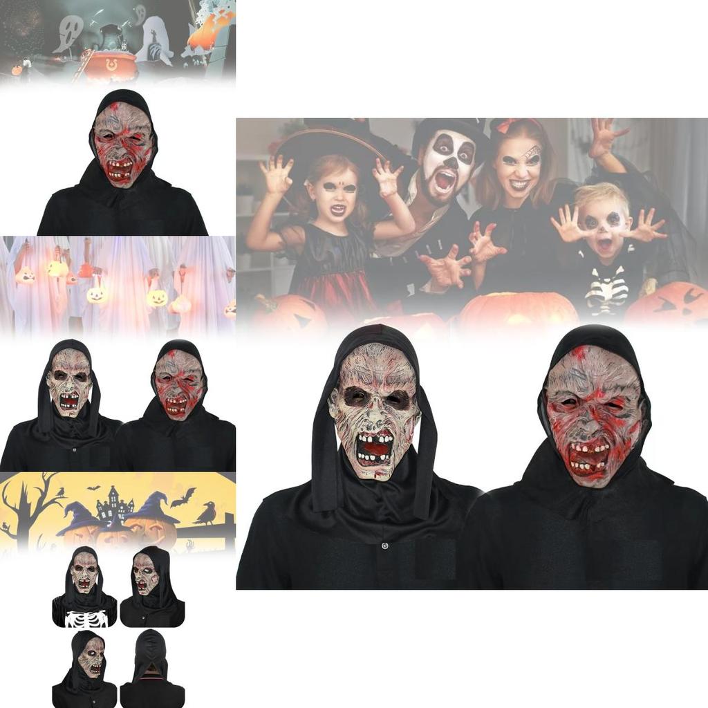 Läskig Störande Gore Mask För Halloween Kostymfest Och Teaterföreställningar