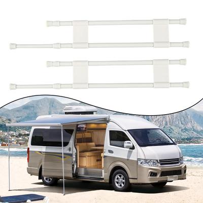 Refrigerator Bar Adjustable Tension Rods Camping Activities Compact Design Easy Tallation Extensible Length For Road Trips