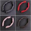Suede Leather Car Steering Wheel Cover Wear-resistant Winter Warm Anti-skidding