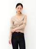 Antome Sienna Silk Cardigan Set (Beige)