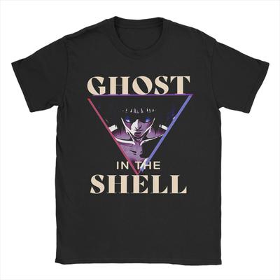 Ghost In the Shell T Shirt Summer  Popular T-Shirts Men Pure Cotton O Neck Oversize Top Tees Short-Sleeved Vintage Tshirt