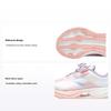 Li Ning Kids Brand Logo Comfortable Letter Bounce Low Top Casual Shoes Kids Casual Shoes Standard-White Fluorescent-Lotus-Pink YKAU008-4