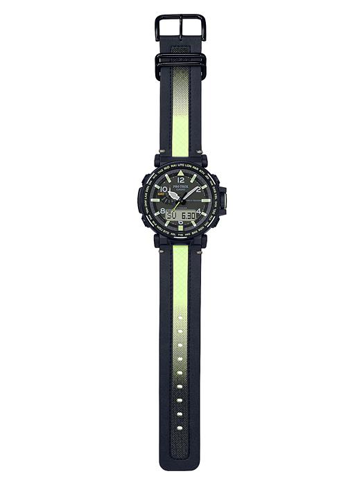 Casio Pro Trek Men's Stainless Steel 100M Water Resistant Digital Alarm Quartz Watch PRG-650YL-3