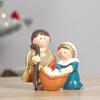 Durability Resin Jesus Birth Display Nativity Scene Figurine For Christian Collectors Holiday Gifts Table Centerpieces