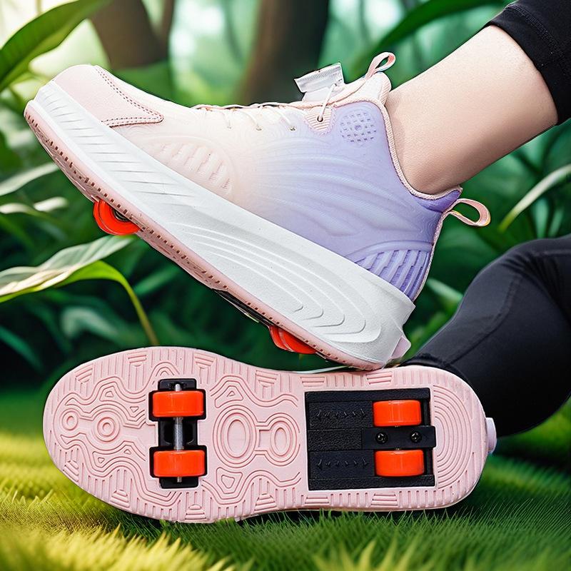 

Роликовые коньки автоматические невидимые роликовые коньки ночные светящиеся верхний материал с колесами студенческие роликовые коньки 28