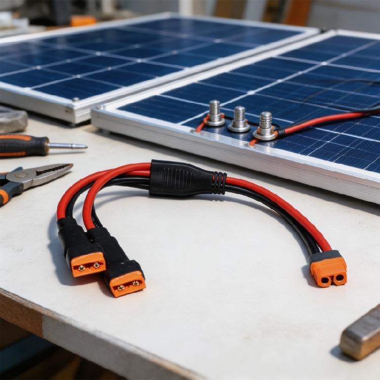 XT60 Verlängerungskabel Buchse zu doppeltem Stecker Adapter für Elektrofahrzeuge und Solaranlagen Einfach zu installieren
