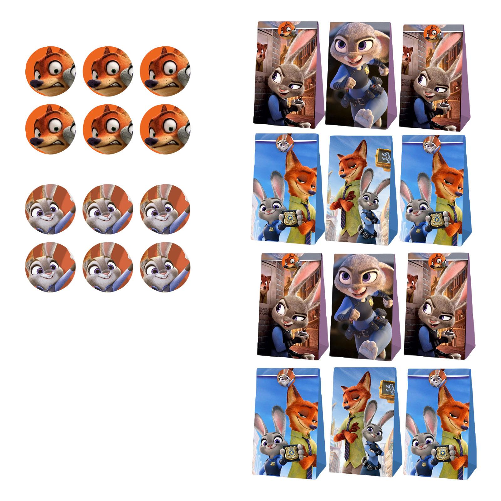 

Bag Flat Mouth Gift Bag Sticker Four Styles Eight Patterns 12 Paper Bags 12Stickers Holiday Gift Bags One Size розовый