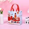 Christmas Non Woven Gift Bag New Year Party Decoration Candy Cookie Bag Santa Claus Snowman Xmas Favor Packing Bags