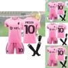 2324 Miami International Messi 10 Home Soccer Jersey Ultra-fine Fiber Material