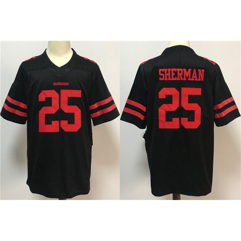 Mens San Francisco 49ers NFL Football Jersey Premium Embroidered Team Sport Shirt Fans Game Day Wear