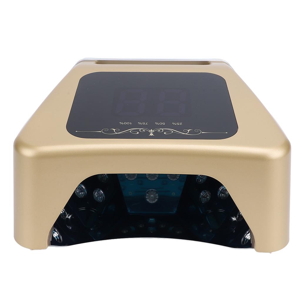 LED Nail Polish Lamp With 36pcs Lamp Beads Gold Smart Sensor Quick Drying Nail Dryer for Home Salon