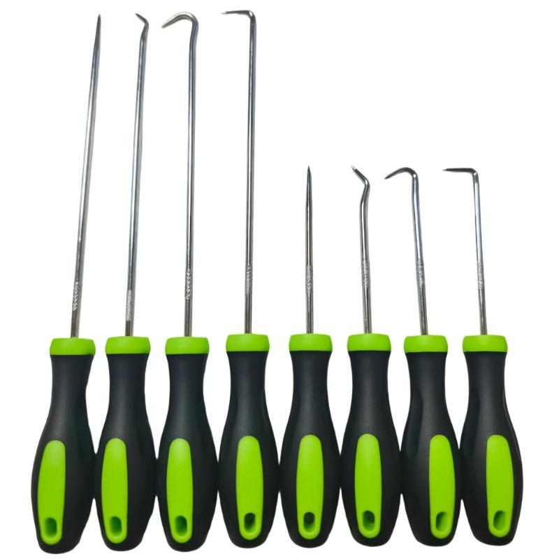 

8Piece Precise Pick And Hook Set Mechanic Tool For Effective Oil Seals And Gasket Removal In Limited Space Scenario 1