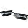 PMFC Front Bumper Grilles Molding LED Fog Light Daytime Running Light Fog Lamp For Mercedes-Benz W204 C-Class 2012 2013 2014