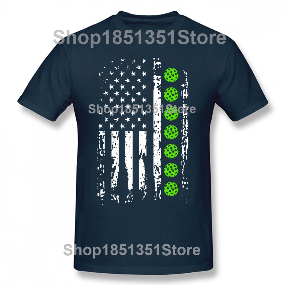 Funny Flag Pickleball Player T Shirts Graphic Cotton Streetwear Short Sleeve Birthday Gifts Summer Style Tshirt Mens Clothing