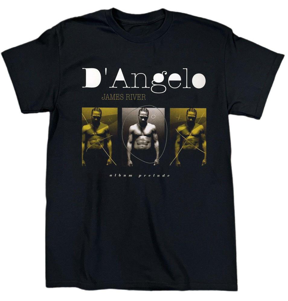 NEW D Angelo James River Short Sleeve Cotton Black T Shirt S-5XL BT586 Unisex T-Shirt L