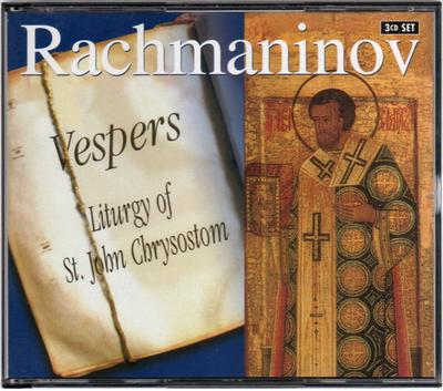 CD SERGEI VASILYEVICH RACHMANINOFF - Vespers / Liturgy Of St. John Chrys 6215 Brilliant Class 2001 UK & Europ Classical Used