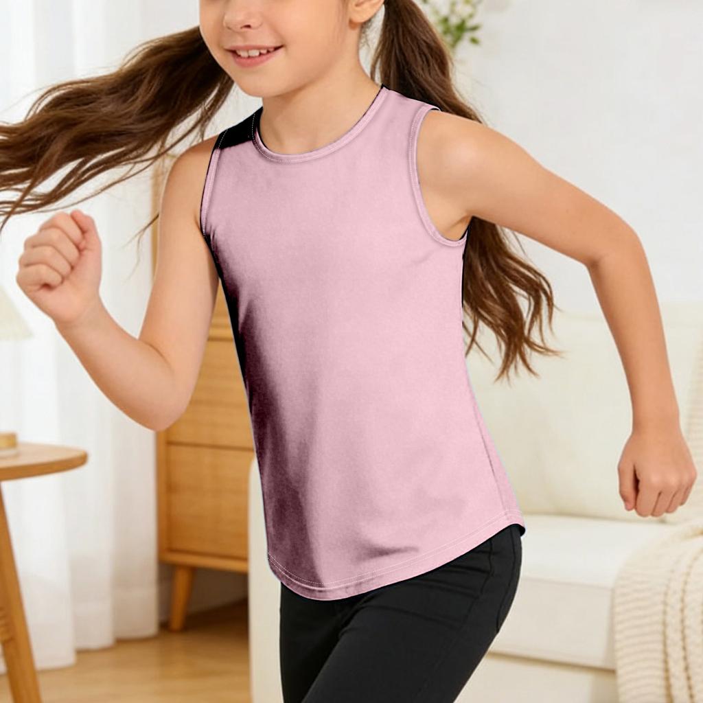 Women’s Sleeveless Racerback Pleated Back Tank Top Lightweight Loose Fit Casual Athletic Shirt for Everyday Wear