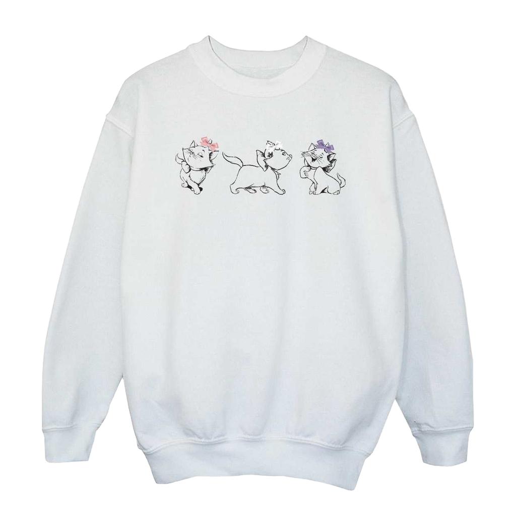 The Aristocats Girls Marie Bow Sweatshirt
