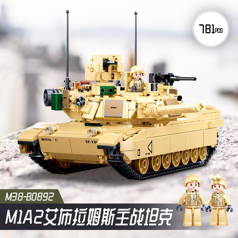 T-54 Main Battle Tank Building Block Classic World War Military Armored Vehicle Model Bricks M4A3 BMP T90 II STEM DIY Model Kit 3D Interlocking