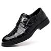 Trendy Brand Men's Business Casual Shoes High-end Crocodile Pattern Banquet Dress Shoes Versatile Classic Men's Leather Loafers