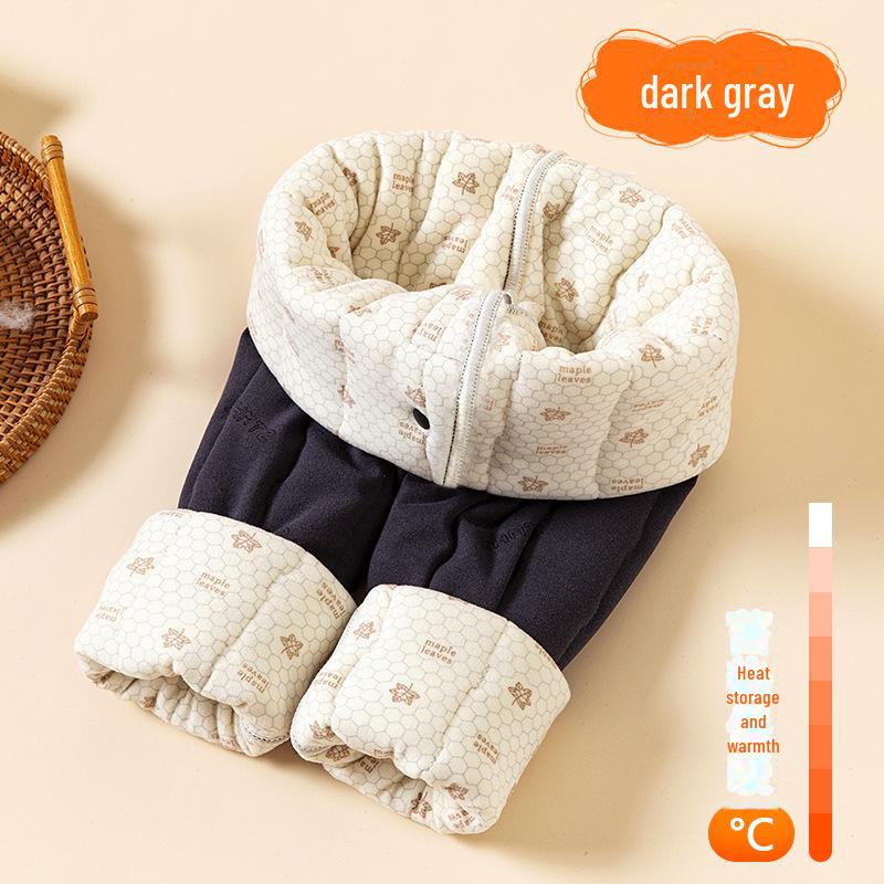 Inner Warm Winter Suit for Children and Teens - Thick, Cozy School Uniform for Parent-Child Matching