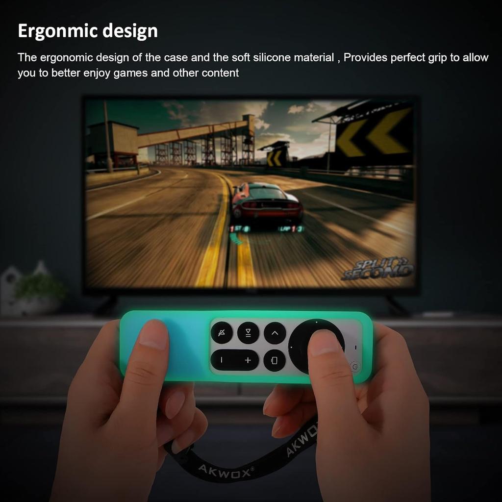 Geeignet für ALEXA Sprachfernbedienung 3. Generation Fernbedienung der 3. Generation, leuchtende Schutzhülle für die Fernbedienung aus Silikon