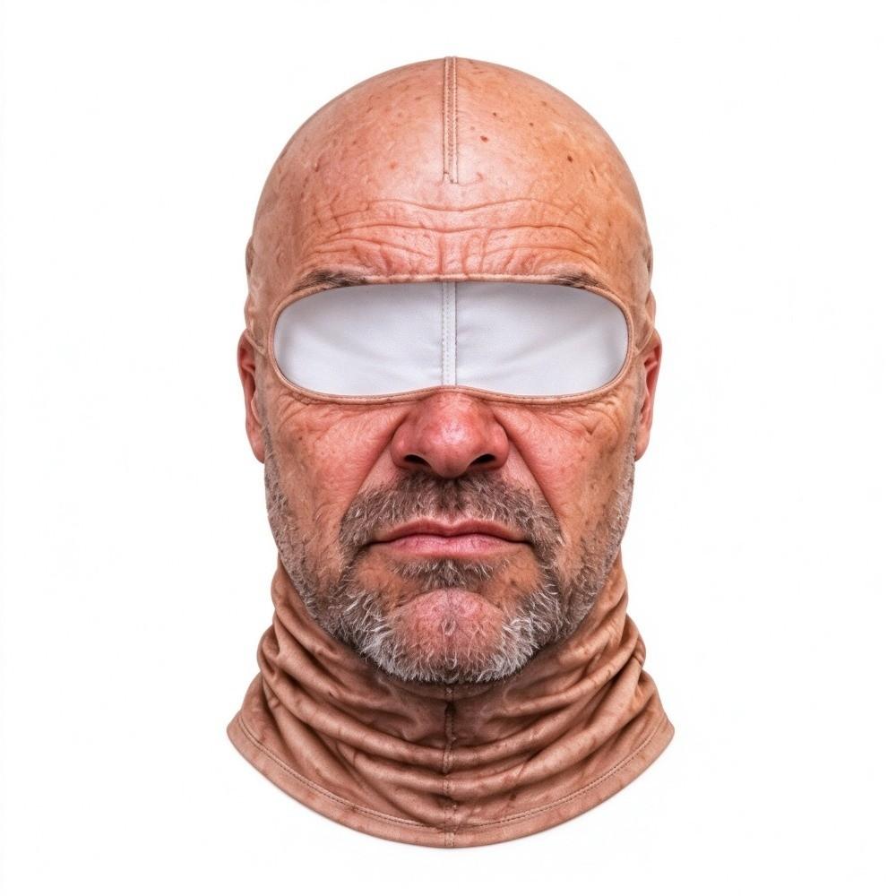 Full Face Coverage Realistic Face Ski Mask 3D Printed Design Winter Windproof Mask For Motorcycle