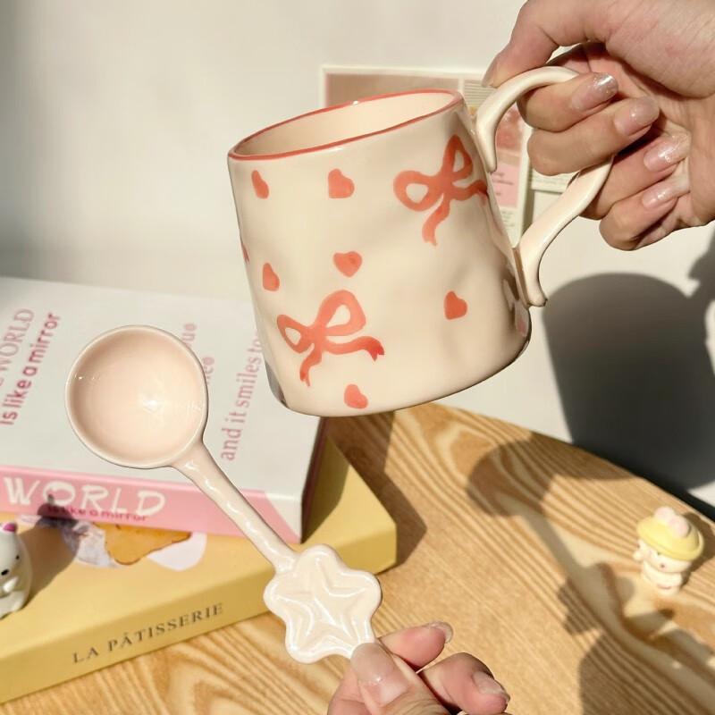 Cute Ceramic Bowknot Mug