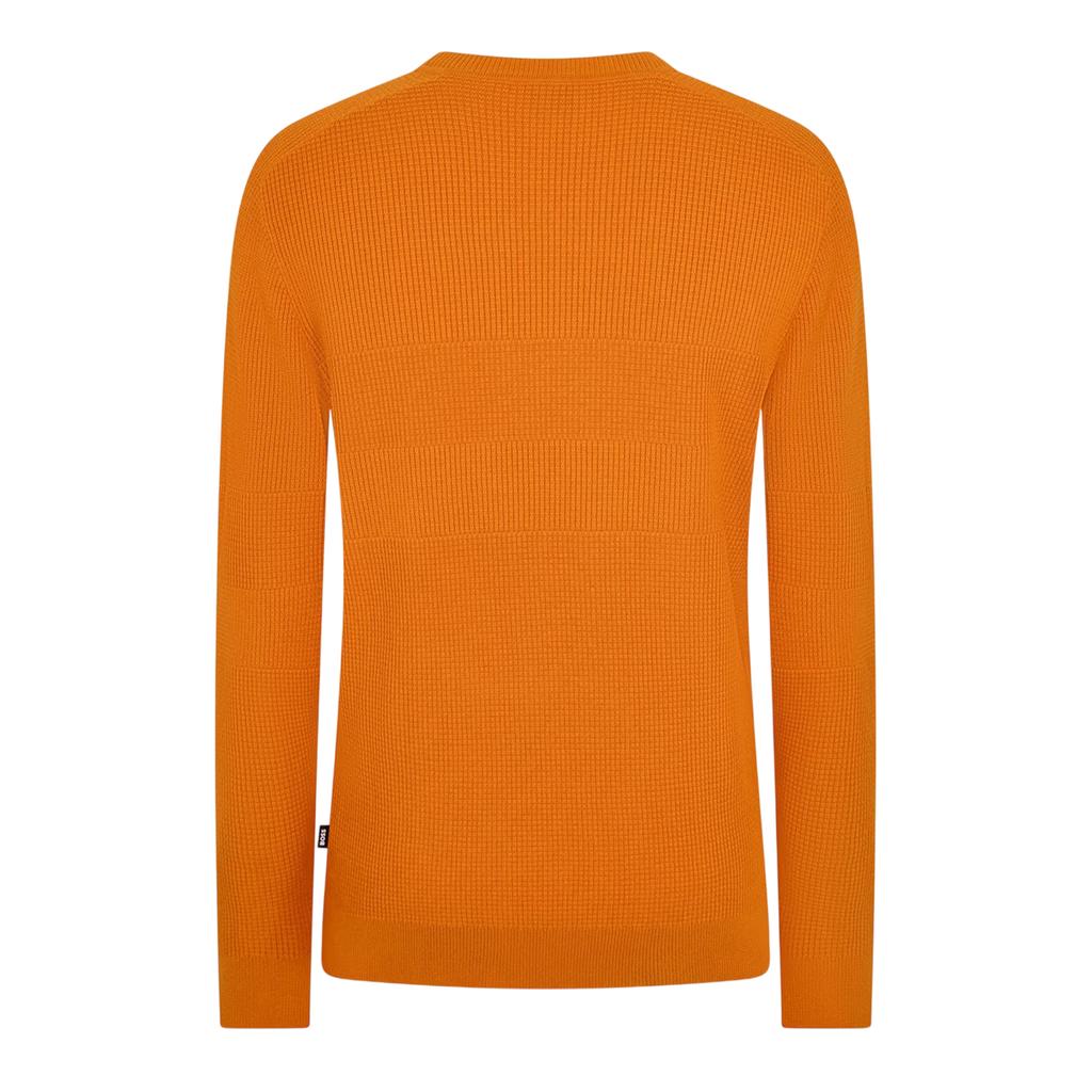 Boss Mens Ribbed Crew Neck Sweater Top