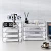 Transparent Desktop File Organizer and Document Storage Rack