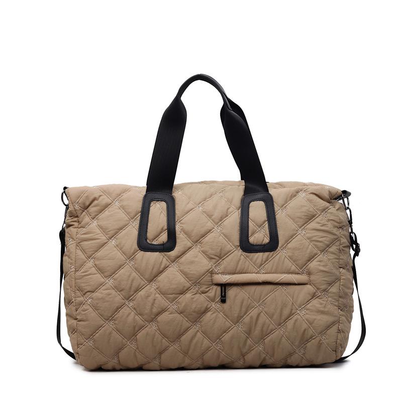 Herbst & Winter Diamantmuster Große Reise-Fitness-Handtasche & Umhängetasche