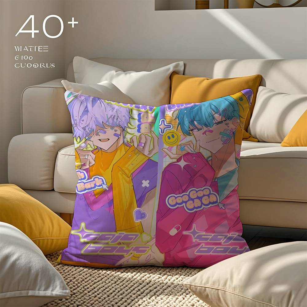 Korean Saja B-Boys KPOP Pillow Case Good Print Pillowcase Living Room Sofa Cushion Cover Bedroom Room Decor