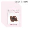Nature Skin Mask Red Ginseng 23ml X 10 Sheets - Vitalizing & Nourishing Facial Sheet Mask Pack for Firm and Healthy Skin(10 Sheets)