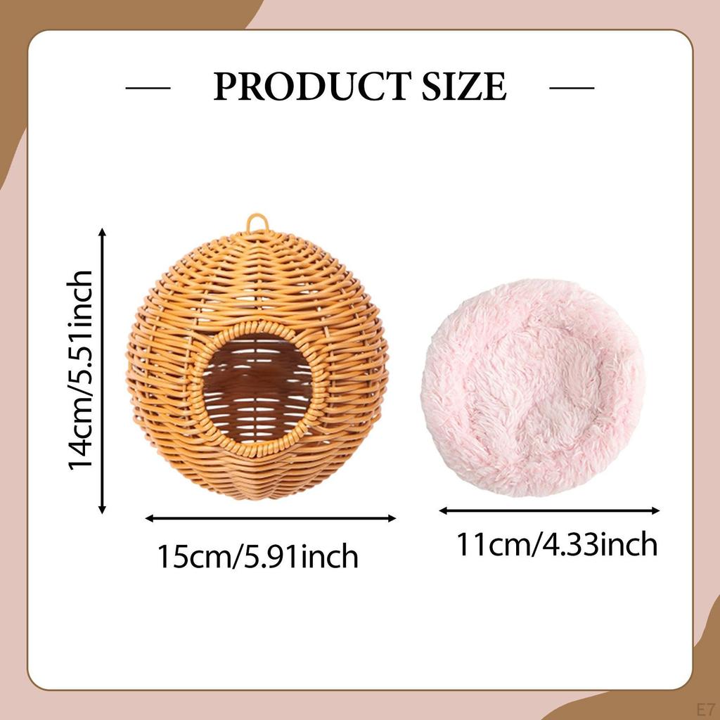 Papageien Hängeschaukel Unterschlupf Kolibris Kardinäle Handgewebtes Papageienhaus