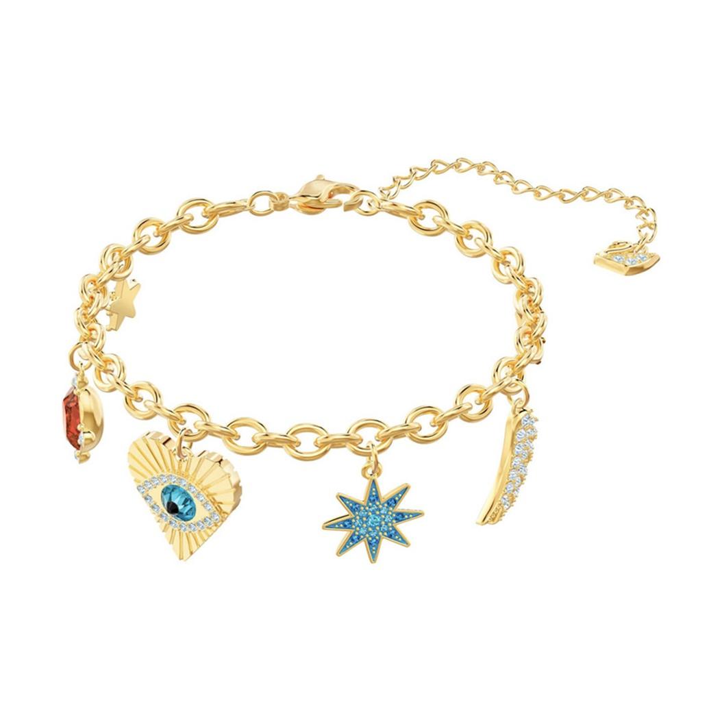 Swarovski Lucky Goddess Bracelet Meaning Lucky Versatile Women bracelet Gold 5461796 Box (Random Color)