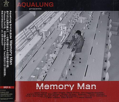 

CD AQUALUNG - Memory Man DFCP15 DefSTAR Records 2007 Japan Rock Used