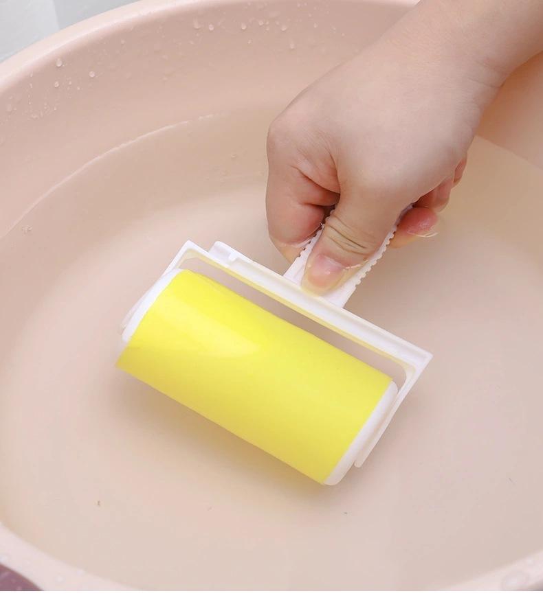 Washable Clothes Hair Sticky Roller Reusable Portable Home Clean Pet Hair Remover Sticky Roller Carpet Bed Sofa Dust Collector
