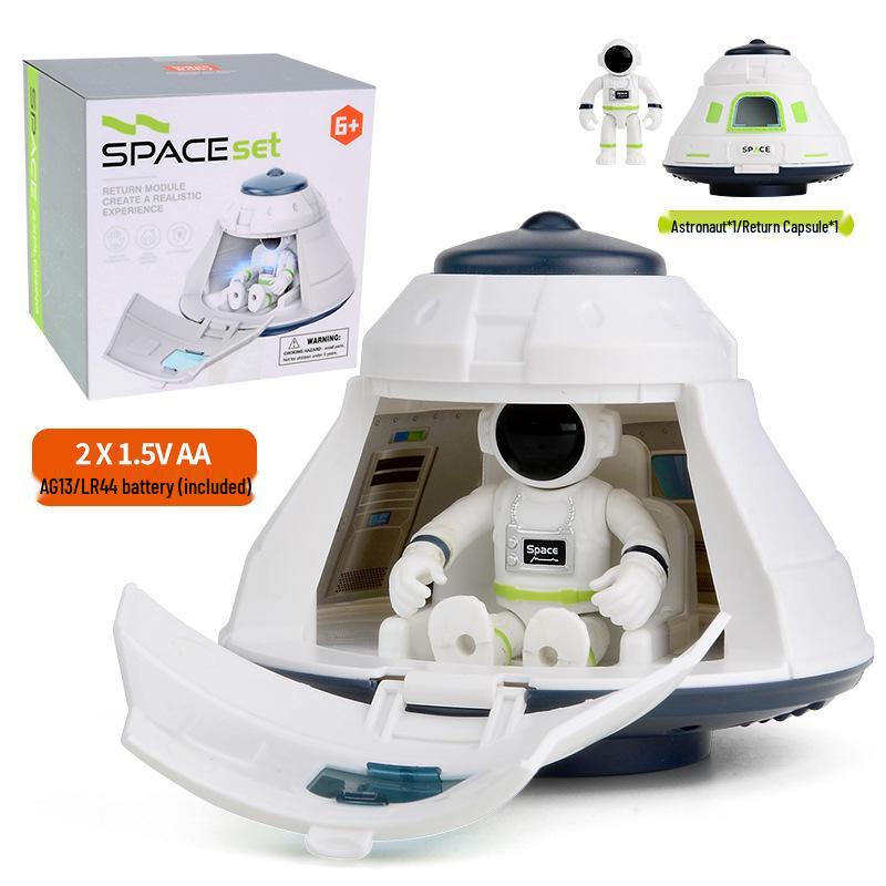 Children s Educational Space Toy Set: Rocket, Space Station & Astronaut