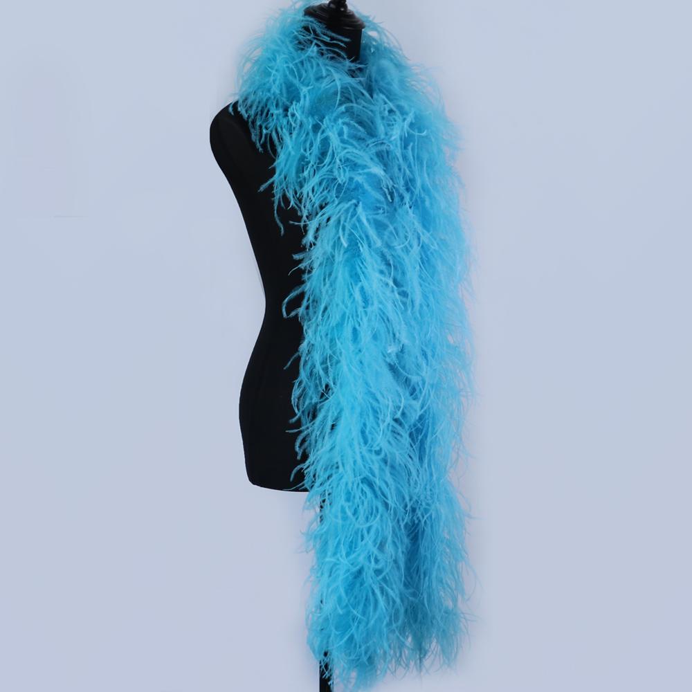 DIY 10-lagige weiße extra volle Straußenfederboa für Accessoires und Modedesign Cosplay Halloween-Kostüm Burlesque Tanz & Bühne