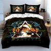 Def Leppard Copertina Album Biancheria da Letto Biancheria da Letto Set Copripiumino Copripiumino Federe  (1 * Copripiumino 2 * Federe, senza piumino)