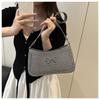 Chic Faux Leather Underarm Bag for Women 2026 Trendy Single Shoulder Purse Fashionable Daily Crossbody Handbag