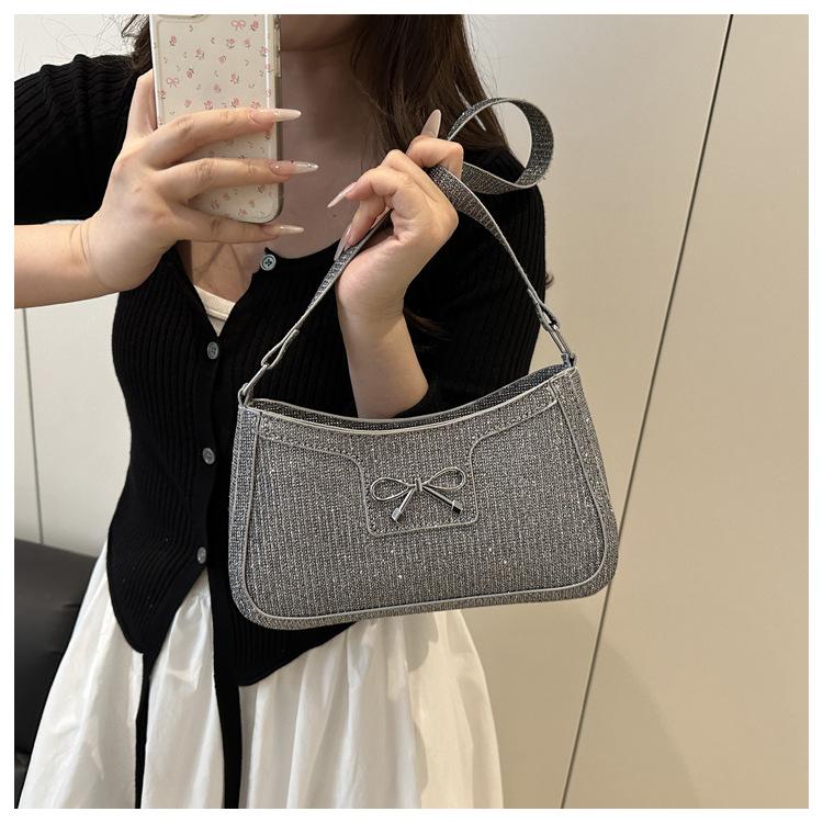 Chic Faux Leather Underarm Bag for Women 2026 Trendy Single Shoulder Purse Fashionable Daily Crossbody Handbag