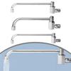 25cm Rotatable Faucet Copper Kitchen Swing Faucet Semi-automatic Faucet Pressure-resistant Rust-proof Single Handle