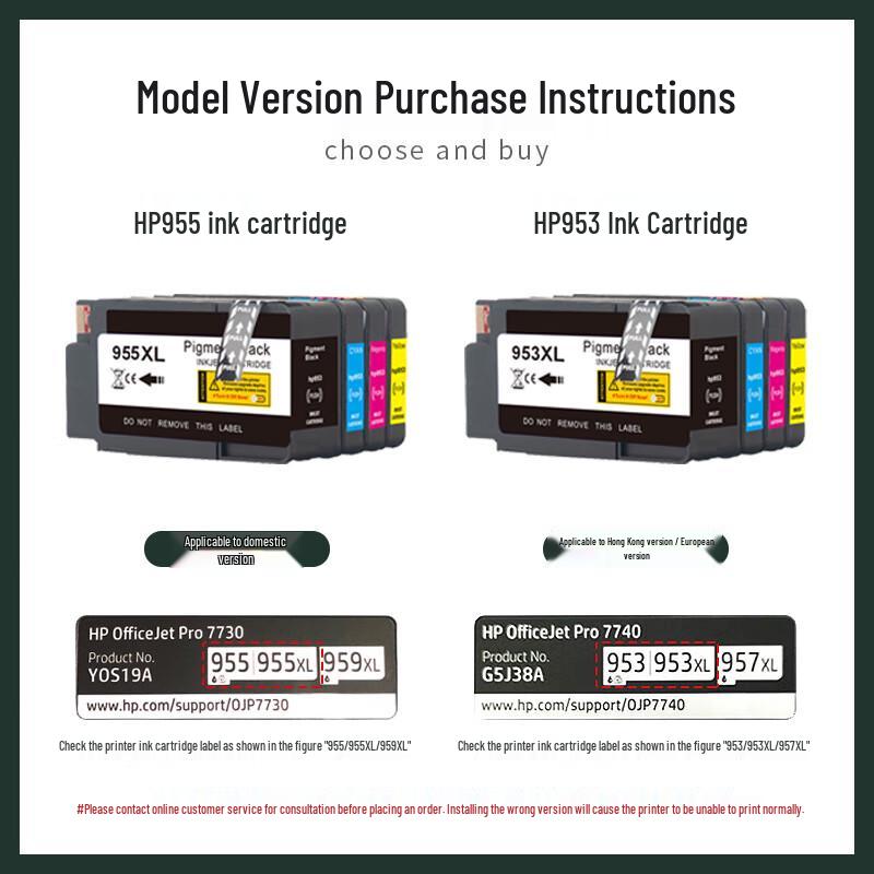 Generic 953XL Ink Cartridge Four-Color Set for HP OfficeJet Pro