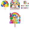Delightful Numberblocks Theme Balloon Pull Flag Set For Festive Birthday Celebrations